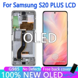 New OLED For Samsung Galaxy S20 Plus G985 G985f 5g Lcd With Frame Display Touch Screen Digitizer Assembly For S20 Plus Screen