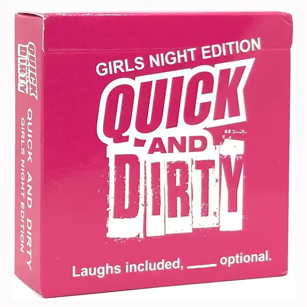 Quick And Dirty card game Offensively Fun Game! [Funny Social Comedy Game] Quick And Dirty - Girls Night Edition card game