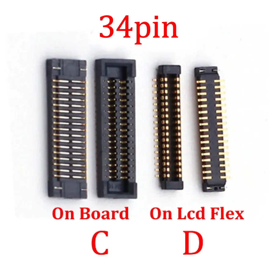 2-10Pcs LCD Display Screen FPC Connector USB Charger Charging Flex Plug For Samsung Galaxy A02S A025 A03 A035 A035F 34 40 Pin