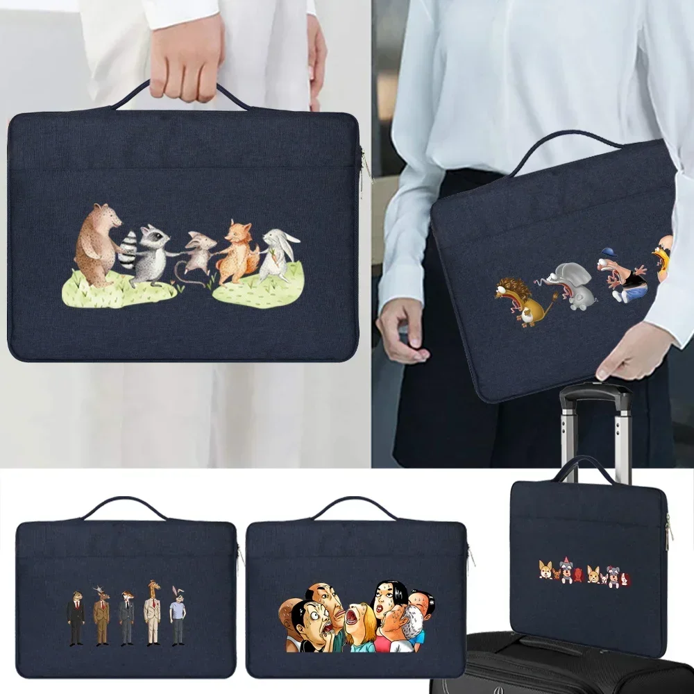 

Apple Laptop Bag 15.6-inch Cartoon Pattern Laptop Bag Print Compatible with HP ASUS Dell Xiaomi