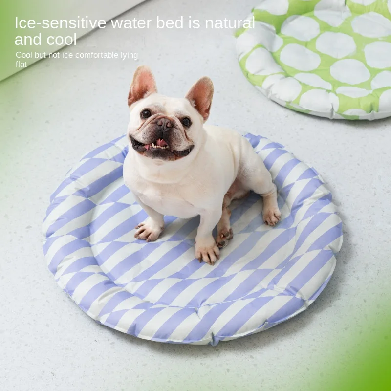 Pets Cat and Dog Summer Ice Mat Cool Feeling Ice Pad Neck Protection Cooling Dog Mattress Puppy Ice Pad Supplies Accessories