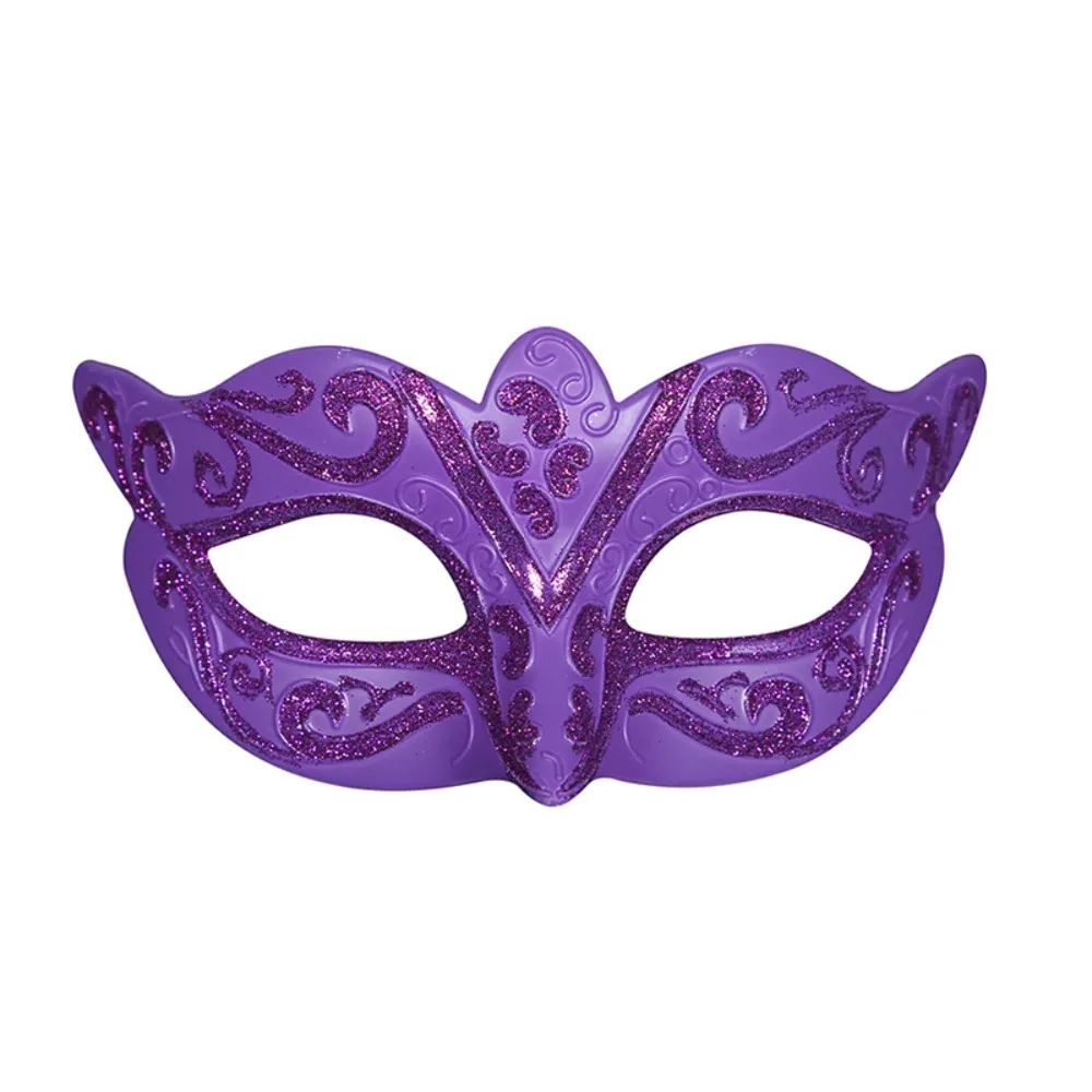 

Party Cosplay Props Halloween Masks Half Face Mask Plastic Glitter Mask Masquerade Cosplay Mask Carnival Costume Props
