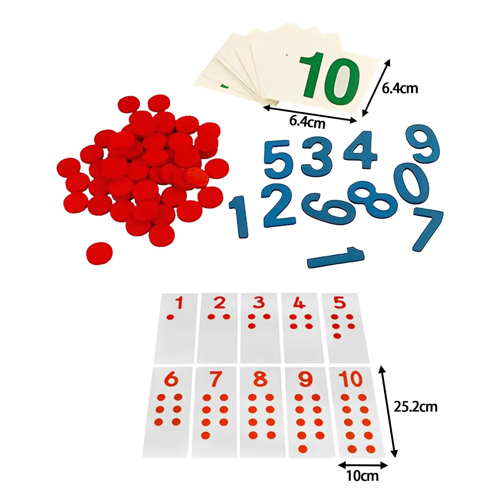 Karty i liczniki Montessori dla dzieci Karty poznawcze Montessori Nauczanie liczenia Zabawki dla dzieci Przedszkole Dzieci