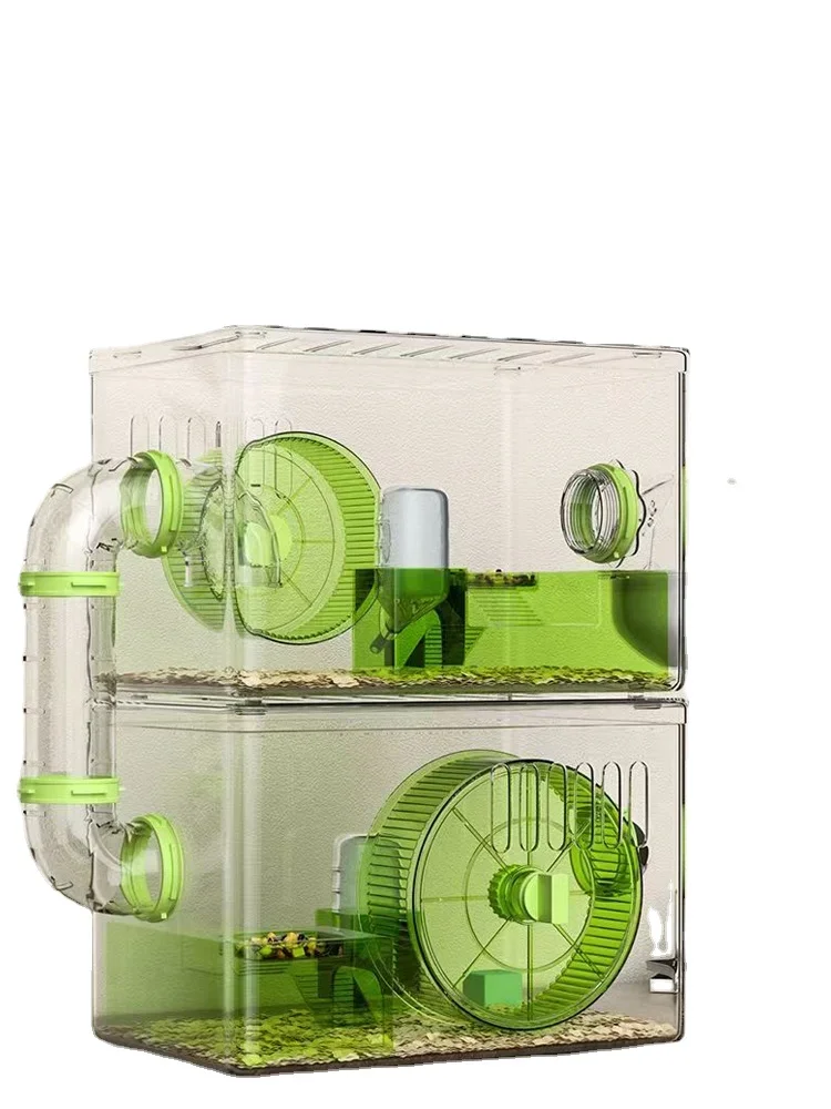 Hamster Cage Transparent Acrylic Feeding Box Winter Nest