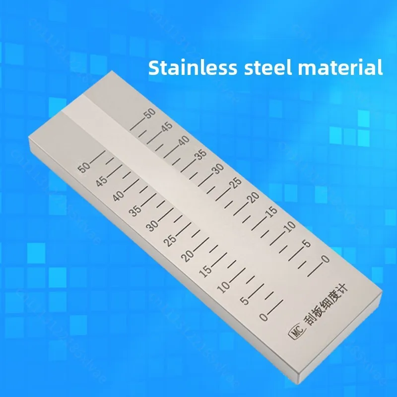 Stainless Steel QXD Fineness of Grind Gauge – 0-25/50/100/150µm Hegman Scraper for Paint, Ink & Coating Particle Size Analysis