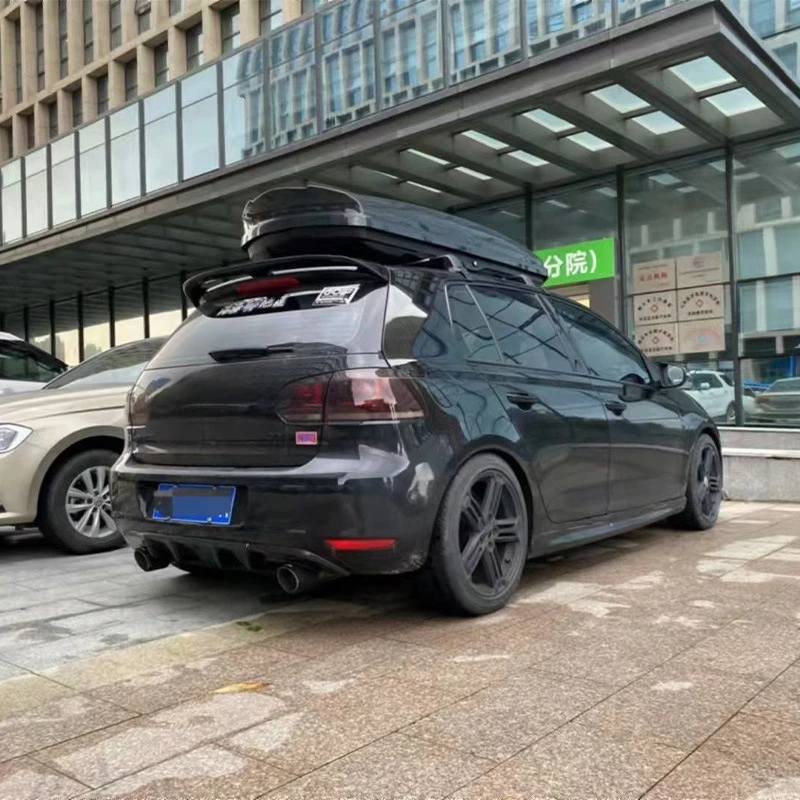 Suitable for Golf 6 08-12 Modified GTI Lip Double Four out Rear Flow Deflector Spoiler