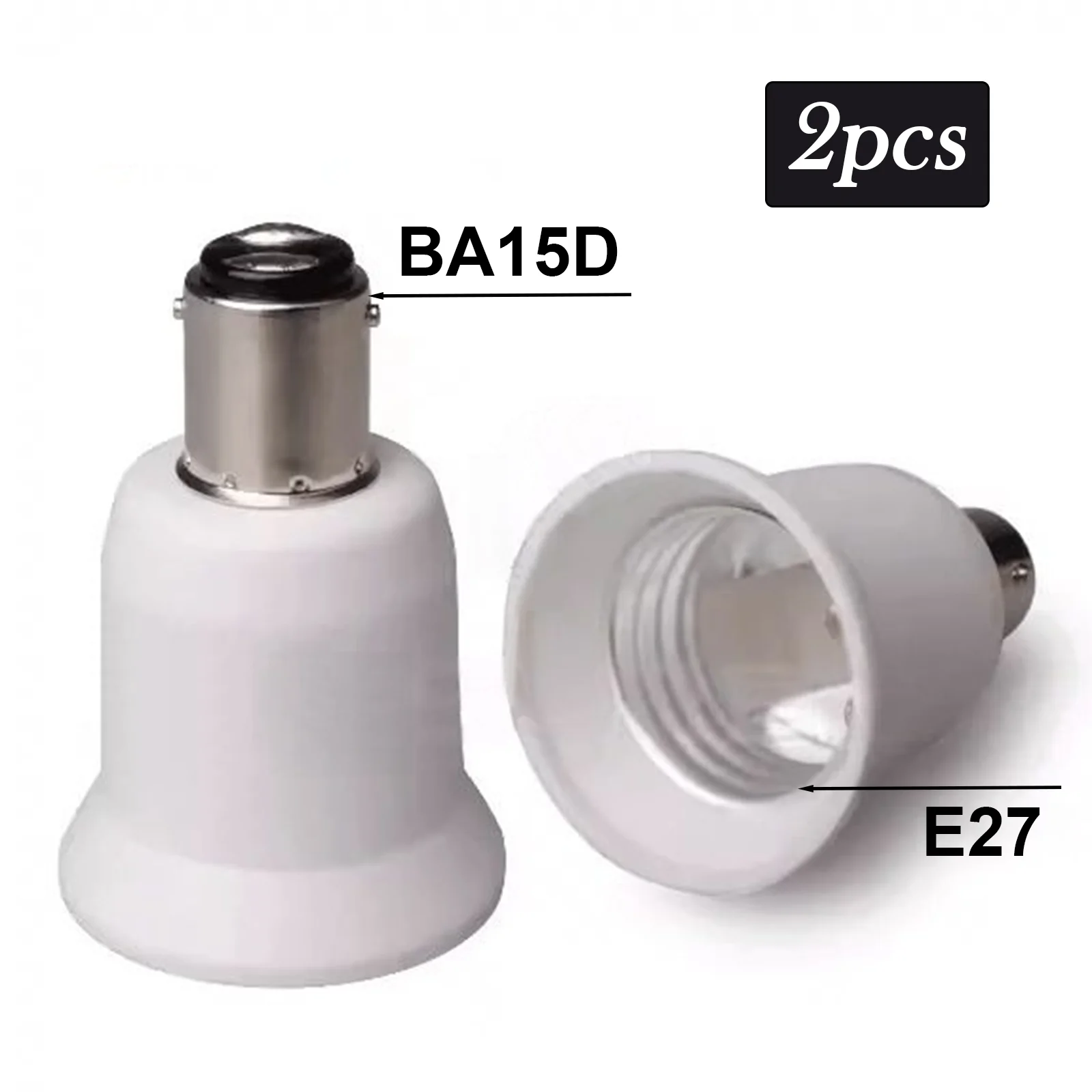 2Pcs BA15D To E27 L…