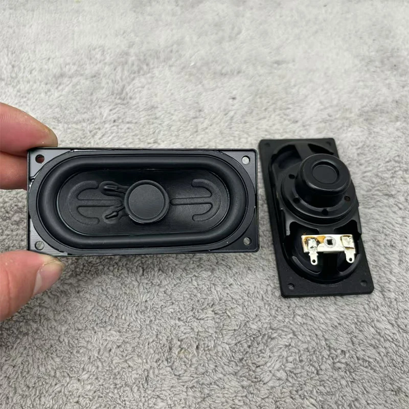 High-End Soundbar Oval Speaker, 94*44mm Rectangular Full Range Driver, 4 Ohm 10W, Reproduces Treble, Mid and Bass Audio