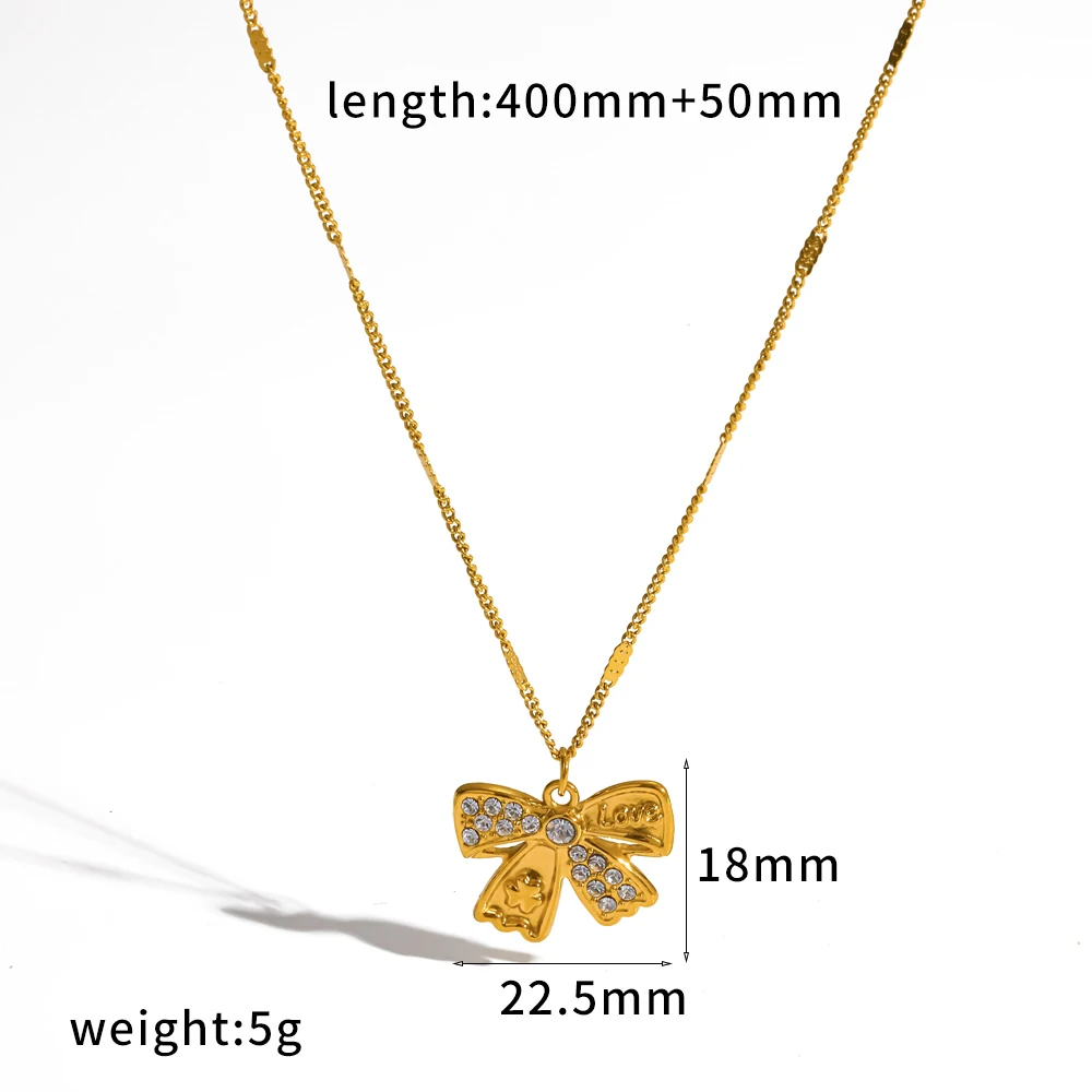 Modische, exquisite, glitzernde Zirkon-geometrische Anhänger-Halskette für Damen aus Edelstahl, farbecht, elegante Halskette, Schmuck – Detail 9