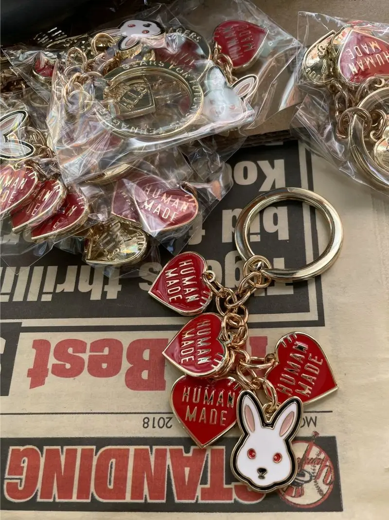 2026-human-made-rabbit-keyring-heart-pendant-bag-charm-cute-couple-gift-nigo