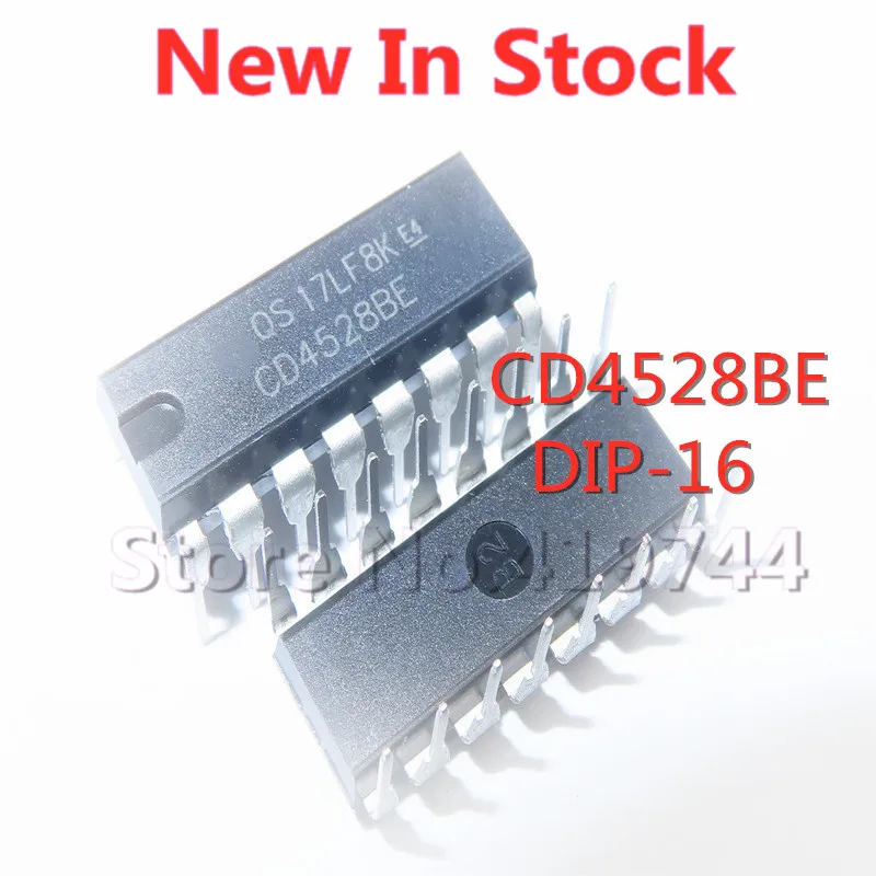 5PCS/LOT CD4528BE CD4528 DIP-16 HEF4528BP monostable multivibrator single chip microcomputer chip In Stock NEW original IC