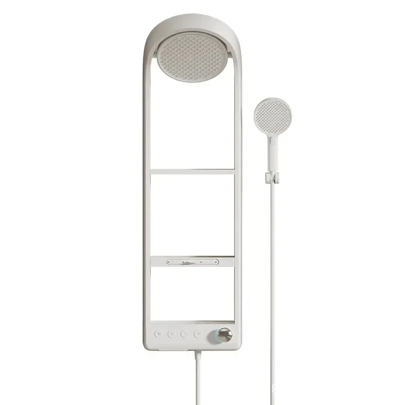 SimpleConstant temperature shower set, white storage, household bathroom, bath zero coldSimple
