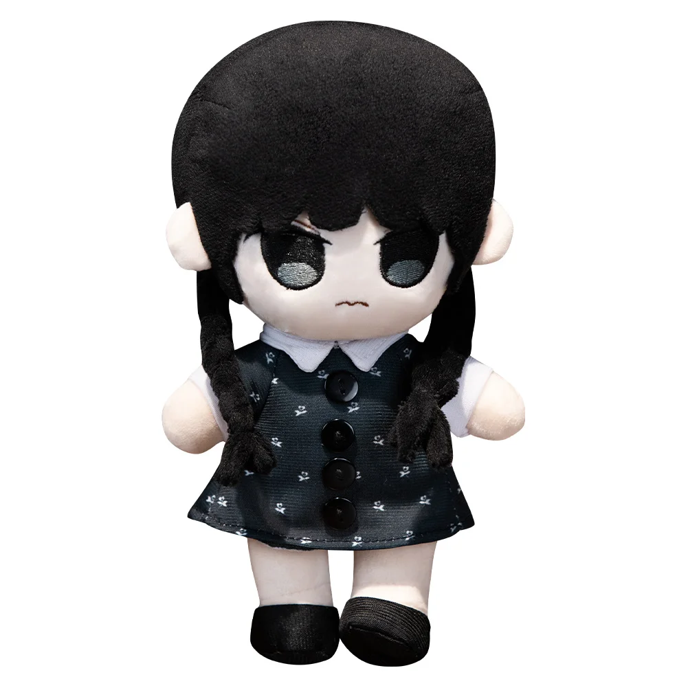 Wednesday Cosplay Costume TV Wednesday  Cos Addams Plush Toys Cartoon Soft Stuffed Dolls Mascot Birthday Xmas Gifts For Kids