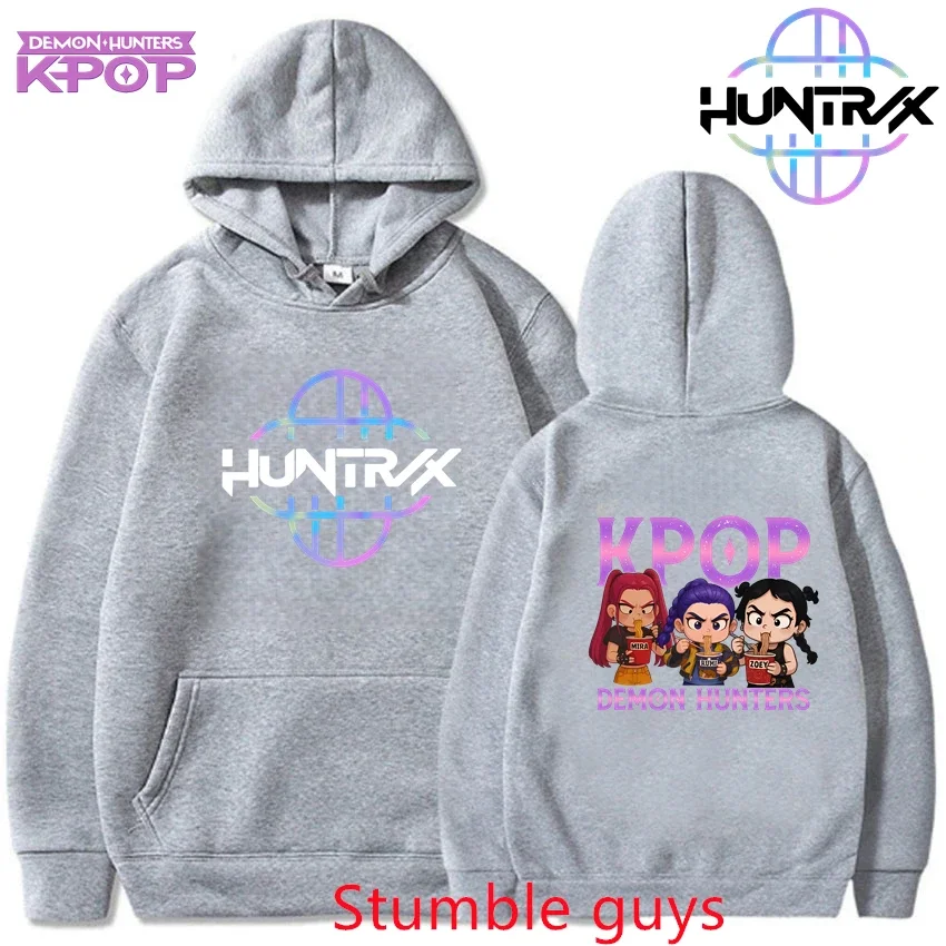 

Мужская и женская толстовка Kpop «Охотники на демонов», хлопковая толстовка с рисунком аниме, осень-зима, теплая модная толстовка с капюшоном, спортивная одежда