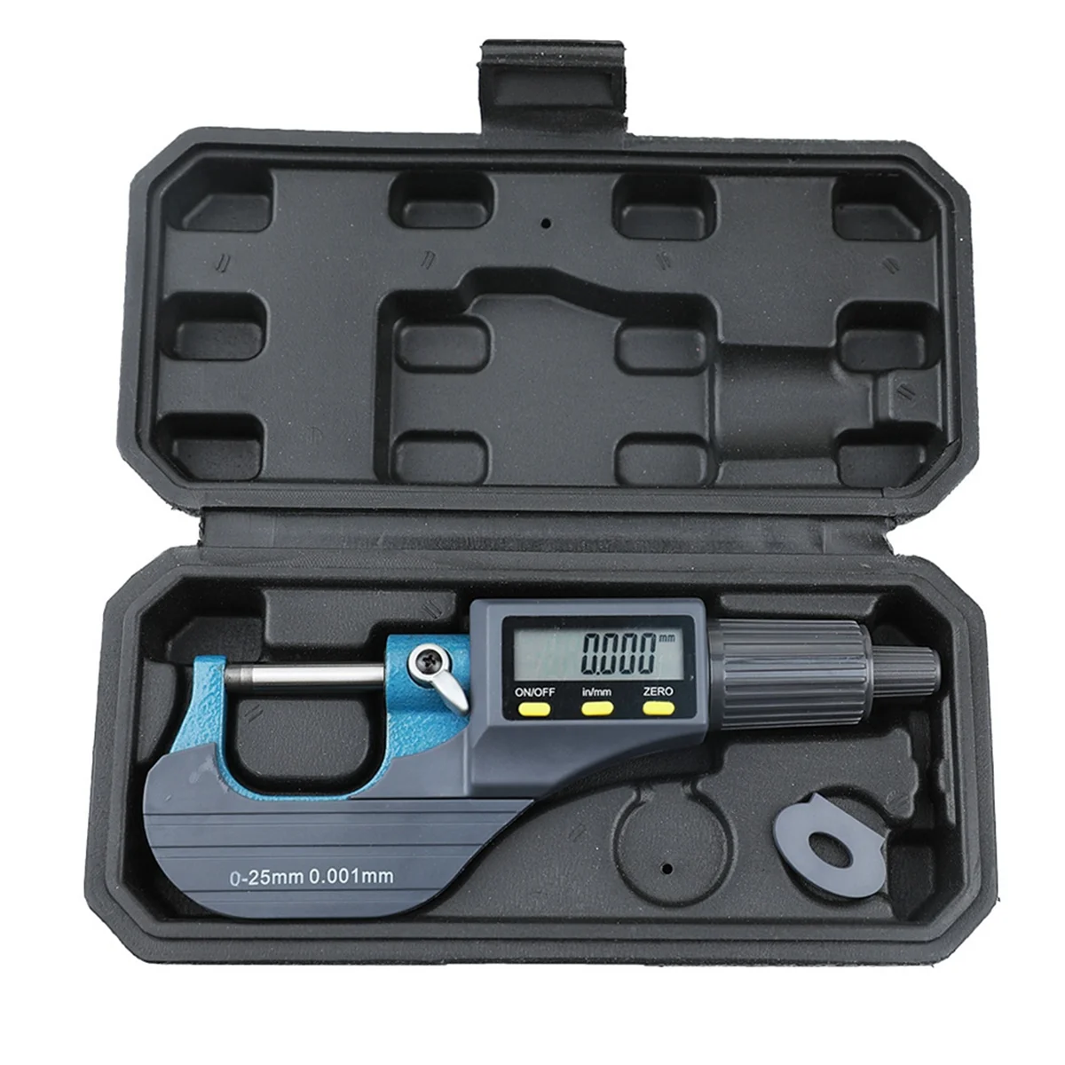 Digital Micrometer, Professional Inch/Metric Measuring Tools 0.00005inch/0.001mm Resolution Thickness Gauge