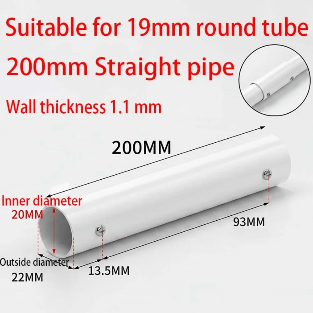 Stainless Steel Straight Pipe Connector 19/22/25/32mm 2 Way Pipe Joints Tube Connector Fittings Chain Link Fence Clamp Connector