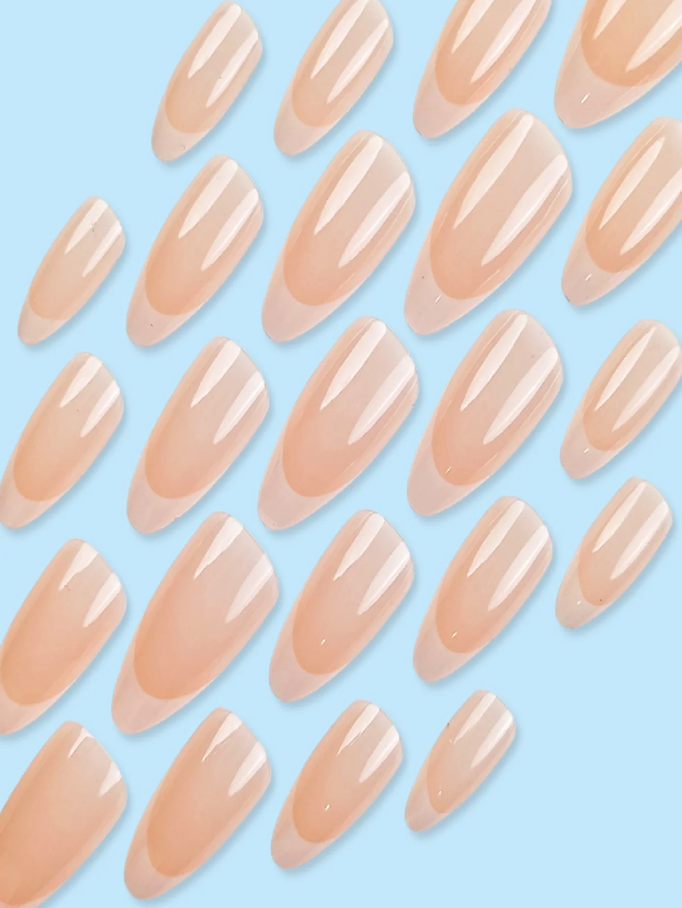 24pcs Pink Almond Press on Nails Simple Fake Nails Short False Nail Artificial Tips 네일팁 Накладные Ногти Uñas Postizas Mujer - Detail 1