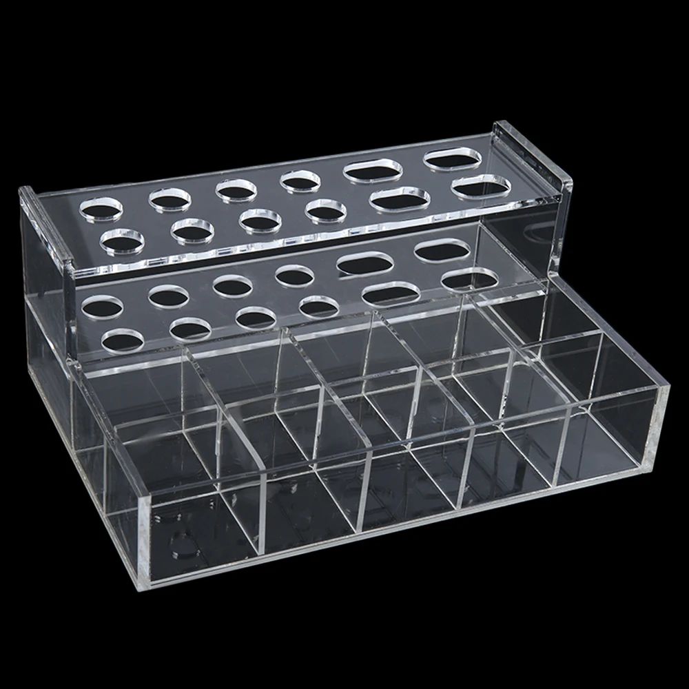 1Pcs Acrylic Dental Resin Composite Syringe Organizer Holder Case Frame Transparent Dentistry Clinic Supplies Dentist Tools Box