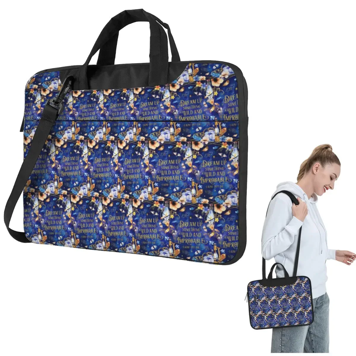 Dream Up Crossbody Laptop Bag Case Computer Bag 13 14 15.6 Inch Notebook Pouch for Macbook Pro