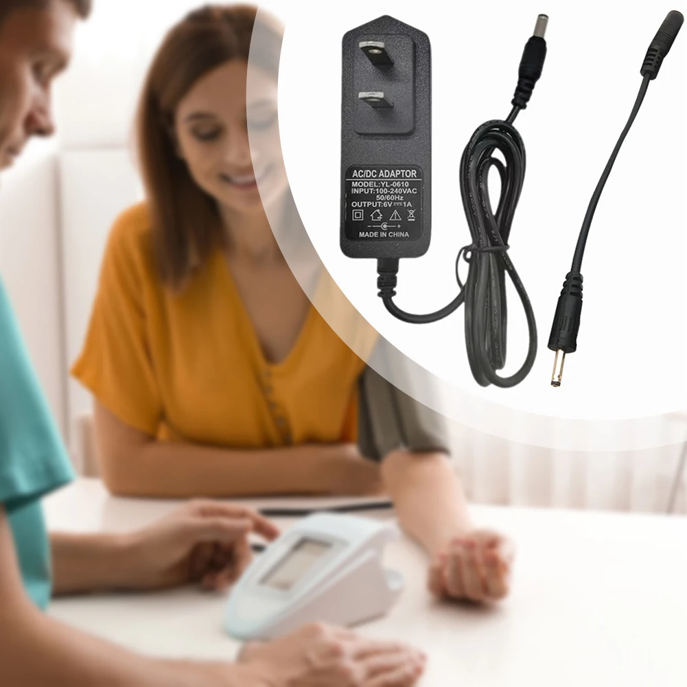 محول تيار متردد 6 فولت 1 أمبير إلى محول طاقة تيار مستمر 5.5/2.1 ملم مصدر طاقة عالمي لشريط LED