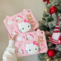 Hello Kitty Case for Redmi Pad SE 11in Cute Cartoon Silicone Cover For Xiaomi 5 5Pro Mipad 6 6pro Tablet Stand Case Kids Gifts