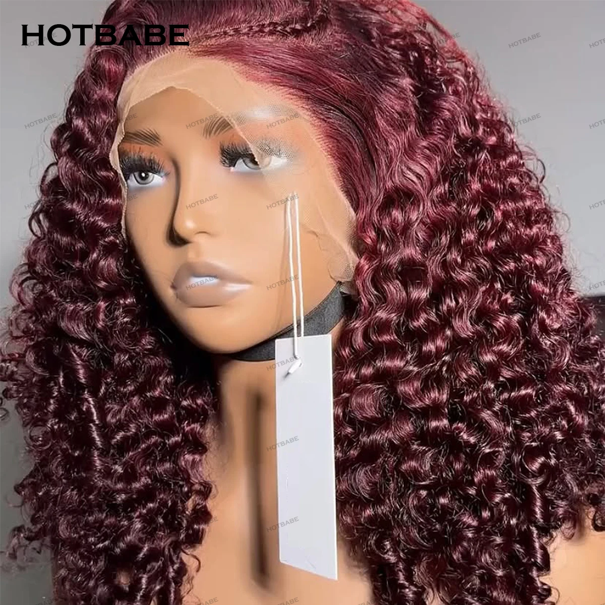 

Бесклеевой парик 99J Цветной парик из человеческих волос Плотность 450 Кудрявый вьющийся парик 13x6 HD Парик из натуральных волос на кружеве с фронтальной частью Wear And Go Бордовый цвет