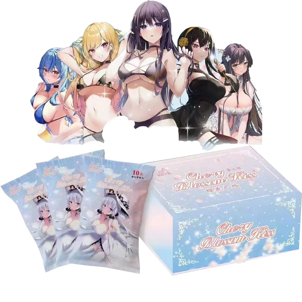 New Goddess Story Collection Card Girls Booster Party Box Sakura Kiss Card Anime Rare Bikini Board Toys Kids Birthday Gift