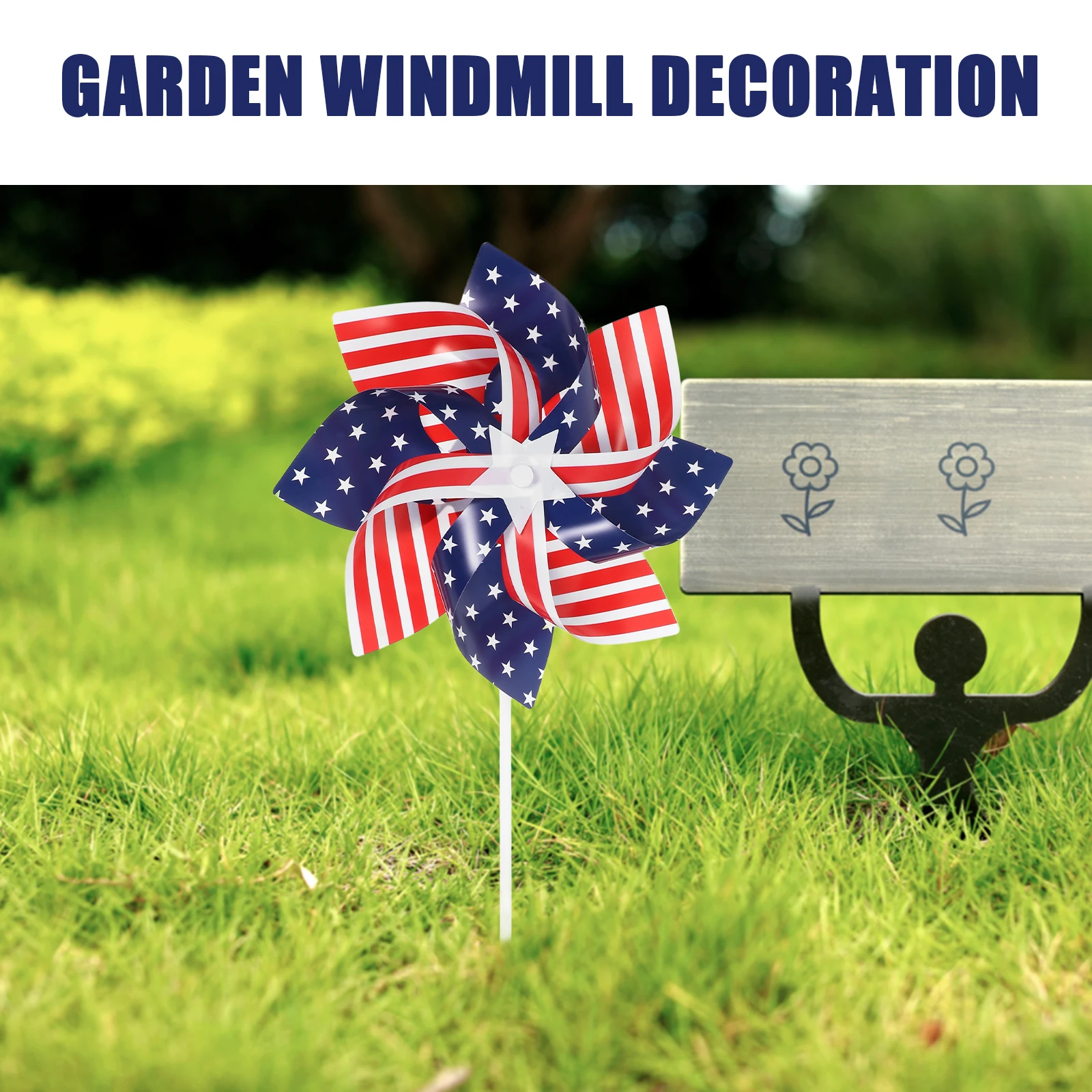 

18 Pcs PVC Pinwheels for Desk Garden Windmill Decorative Colored Whirling Adornment Outdoor Party Scene Flag Decor