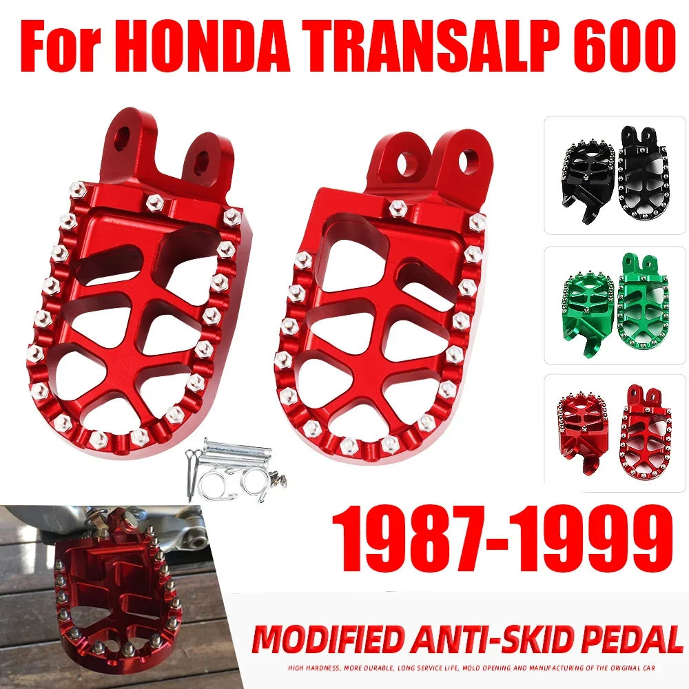 For Honda Transalp 600 XL600V XL600 XL 600V 600 V 1987-1999 Accessories Motorcycle Footrest Footpegs Foot Pegs Rest Pedal Parts