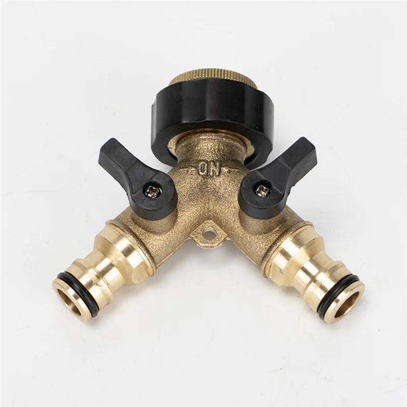 A93Z للخارجية الحنفية صنبور محول 1 قطعة 3/4 "4-Way النحاس البلاستيك خرطوم حديقة الفاصل Y-نوع سقي موصل الموزع