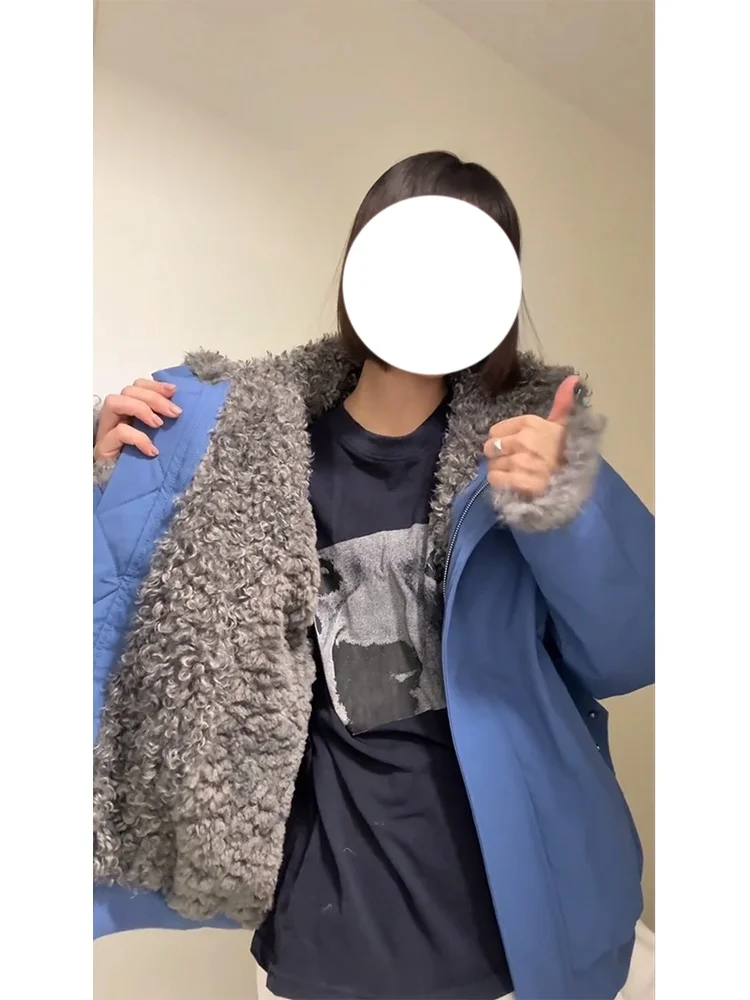Fashionable Female Cotton Jacket with Fur Collar And Fur Cuff Autumn Winter New Arrival Small Audience Design Sense Parka