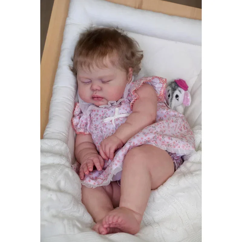 

60cm Reborn Baby Doll Pickle Lifelike 3D Painted Skin with Visible Veins Collectible Art Doll