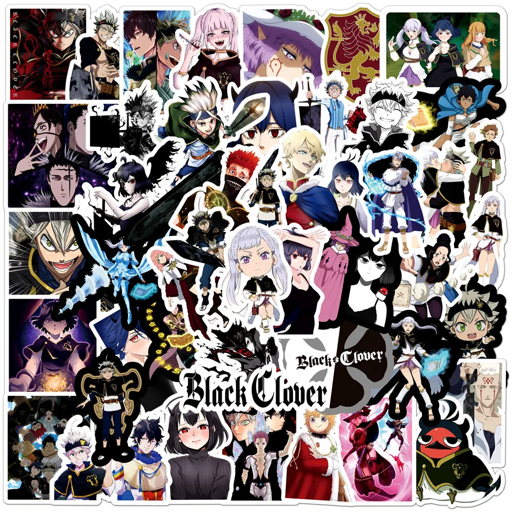 

10/30/50Pcs Anime Black Clover Doodle Sticker DIY Guitar Refrigerator Phone Laptop Water Cup Skateboard Waterproof Sticker