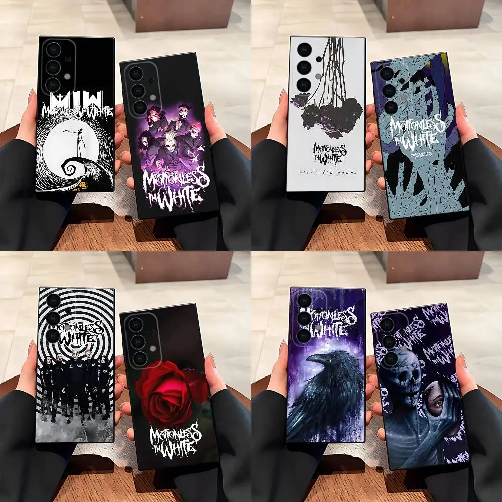 

Motionless In White band art Phone Case for Samsung S24 S22 S25 Ultra S9 S20 FE S23 Plus S10 S21 Shockproof Funda Cover