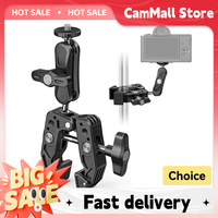 Super Clamp Camera Clamp Mount Monitor 360° Ballhead Magic Arm Adapter with1/4\