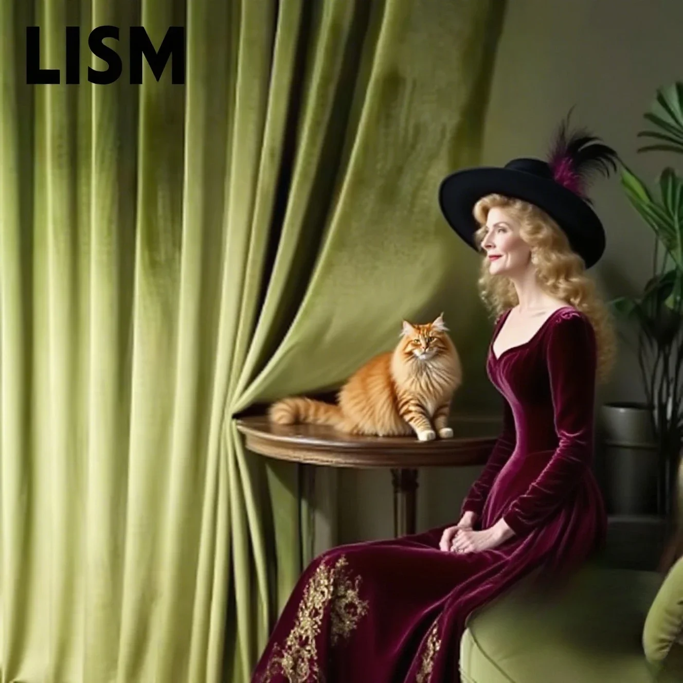 

French Light Luxury Olive Green Velvet Curtains for Living Room Bedroom High-end Curtains New European Villa Custom Size Decor