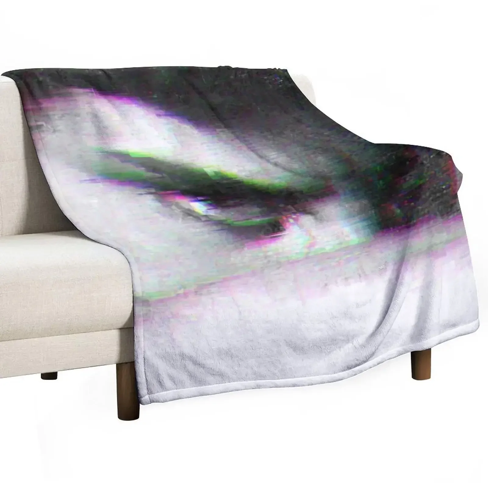 The Fallen Angel in glitch - modern concept 1868, by Alexandre Cabanel Throw Blanket Heavy Thins Blankets