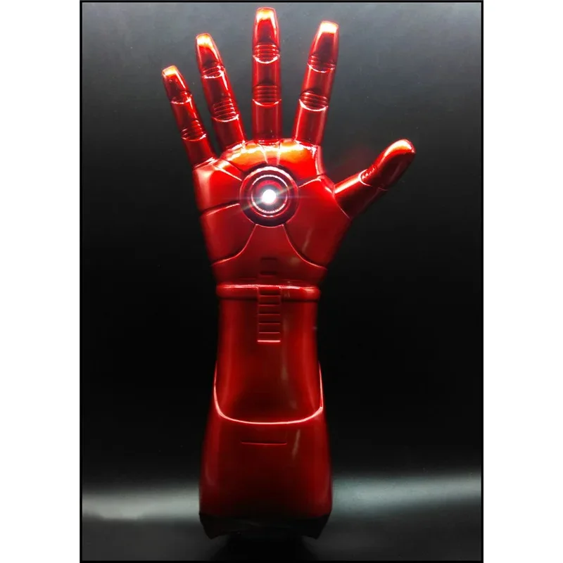 LCK01 الرجل الحديدي قفازات ضوء Led تأثيري اللعب ML أساطير الرجل الحديدي يمكن ارتداؤها قفاز PVC عمل الشكل 1:1 الدعائم هدايا عيد الميلاد fYh1@!
