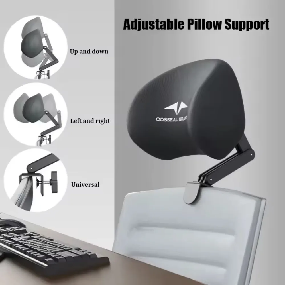 

Chair Headrest Universal Elastic Sponge Head Pillow Ergonomic Adjustable Support Cushion Comfortable Office Protection Headrest