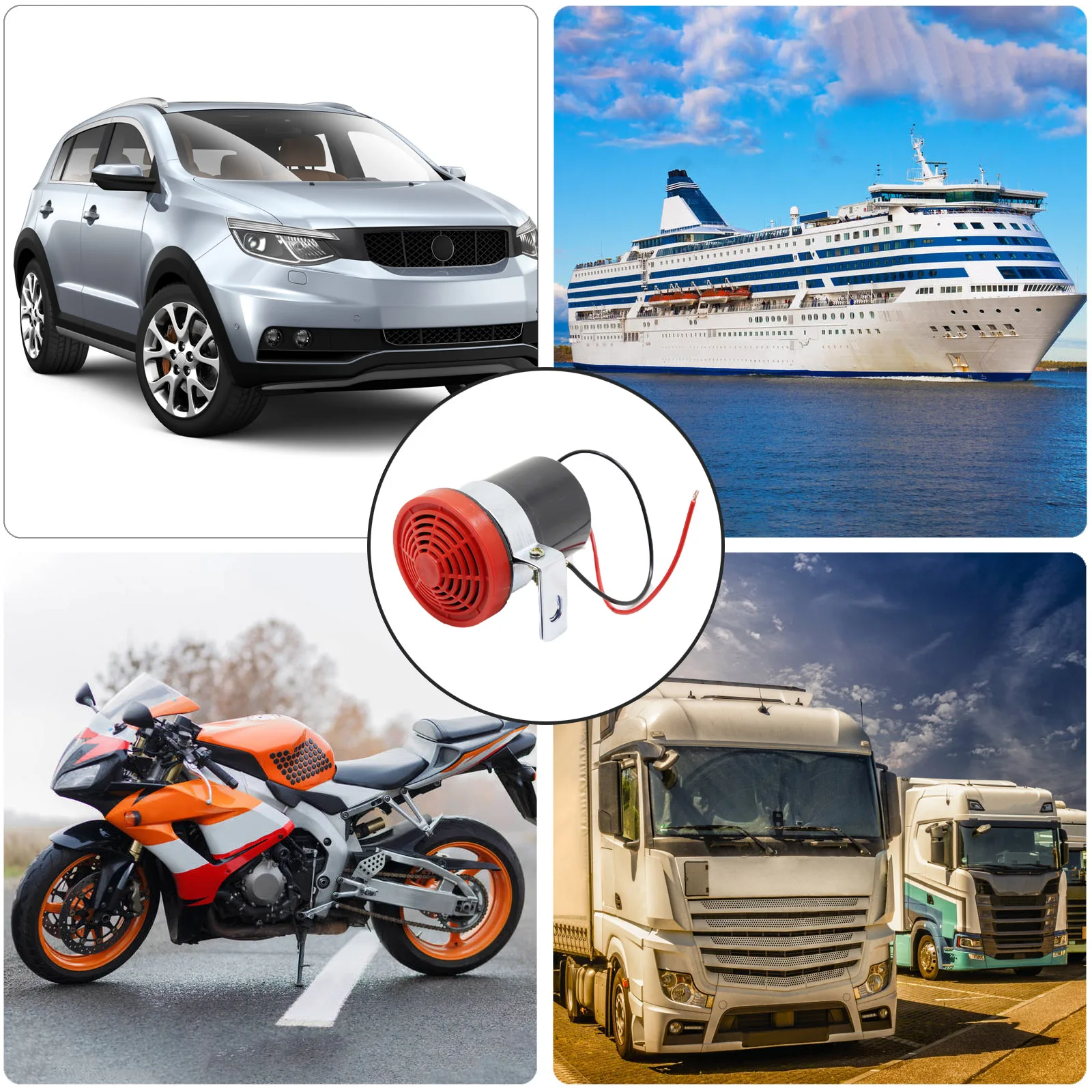 1 قطعة 12 فولت 300db عكس إنذار الصافرة إشارة الجرس تحذير سيارة تنبيه السيارات عربات القوافل موتور المنزل ولكن مدرب وما إلى ذلك المركبات