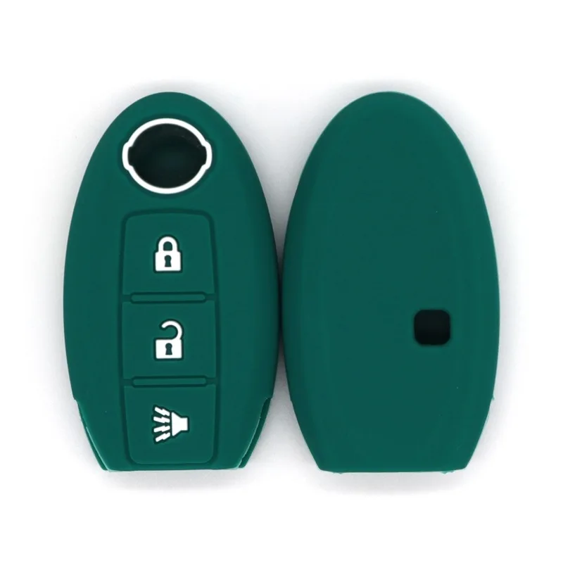 For Nissan Qashqai X-Trail Blue Bird Sylphy TIIDA Tiida Loulan Smart  Silicone Key Case Five Colors