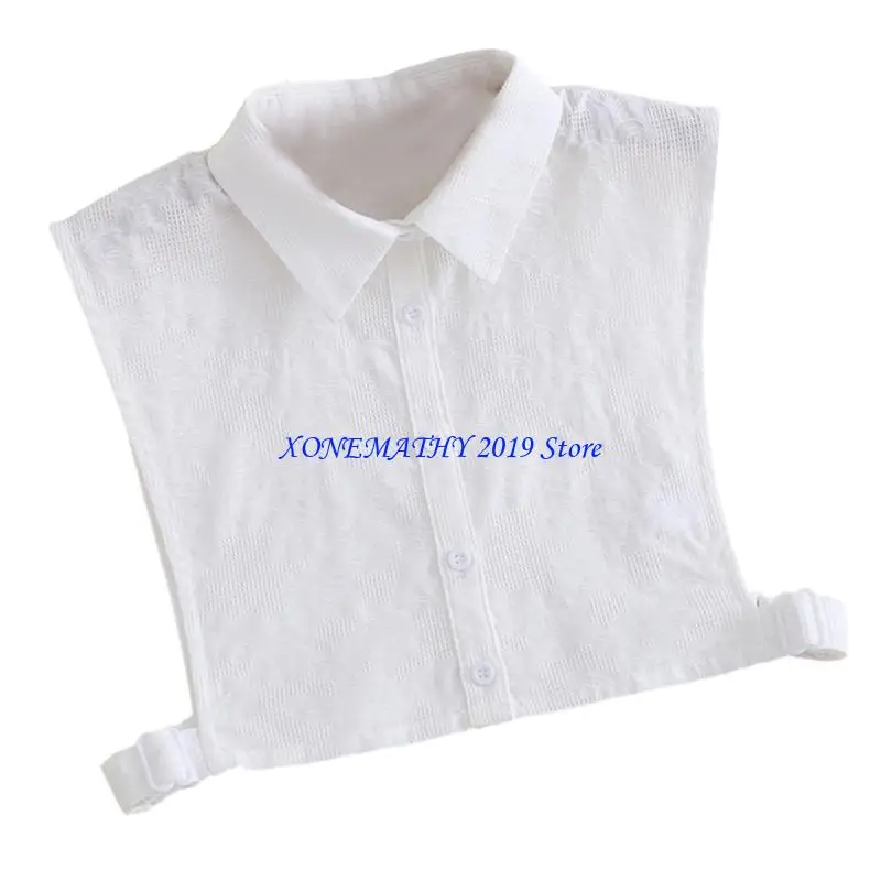 

F42F Lapel Top Blouse Collar Detachable Faux Collars Lady Female Clothes Accessories