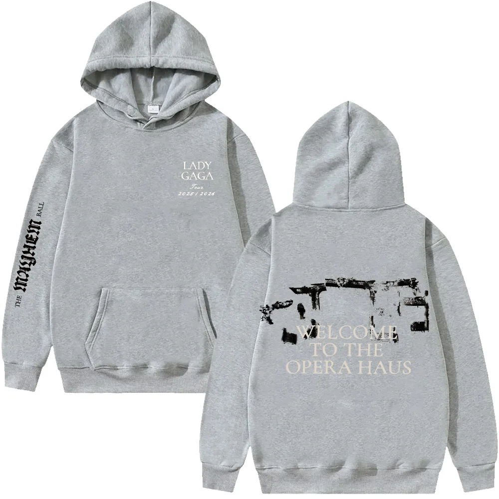Lady Gaga Opera Haus Sudadera con capucha para mujeres hombres Otoño e Invierno Casual deportes señoras ropa Vintage Harajuku jerseys High Street