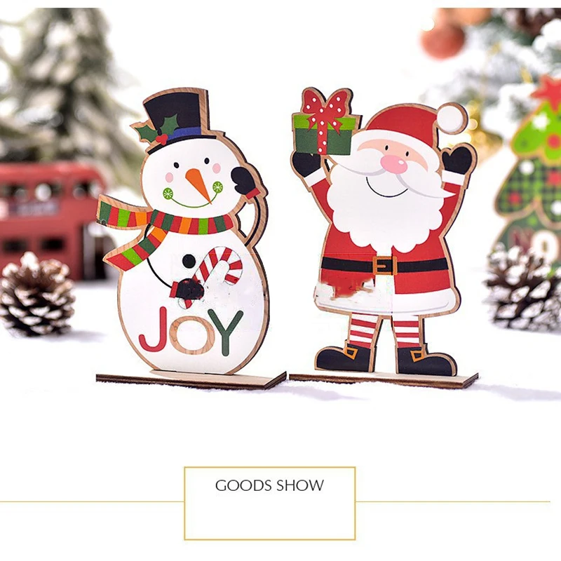 1PC Christmas Gift Christmas Ornaments Rudolf Snowman Santa Claus Faceless Elderly Attractive Decoration For Home Party 2024