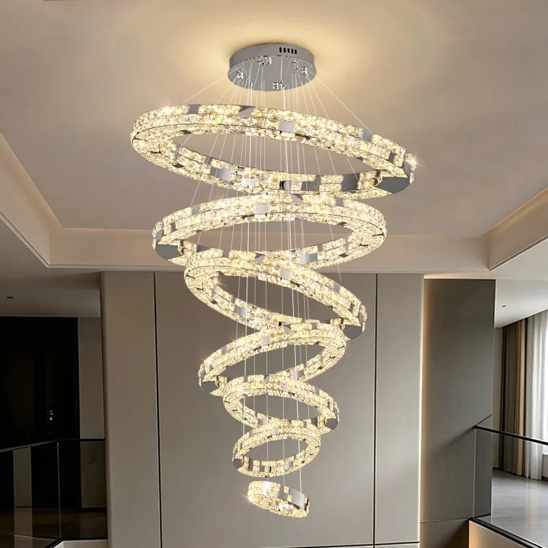 

Modern Nordic Hanging Chandelier LED Pendant Light Ceiling Lamp for Staircase Living Room Bedroom Apartment Decoration