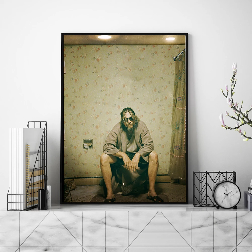 

The Big Lebowski Retro Poster Vintage Wall Decor Antique Bar Pub Coffee Wall Pictures Decoration Funny Bathroom Prints