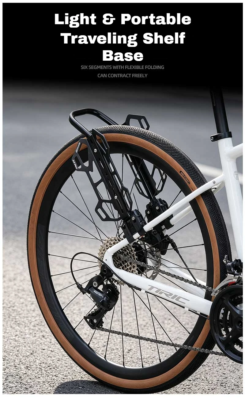 ENLEE leichter Gabelhalter aus Aluminiumlegierung, hochbelastbarer 20KG Lastenträger, Taschen- und Flaschenhalter, geeignet für Fahrradverpackungen. – Detail 6