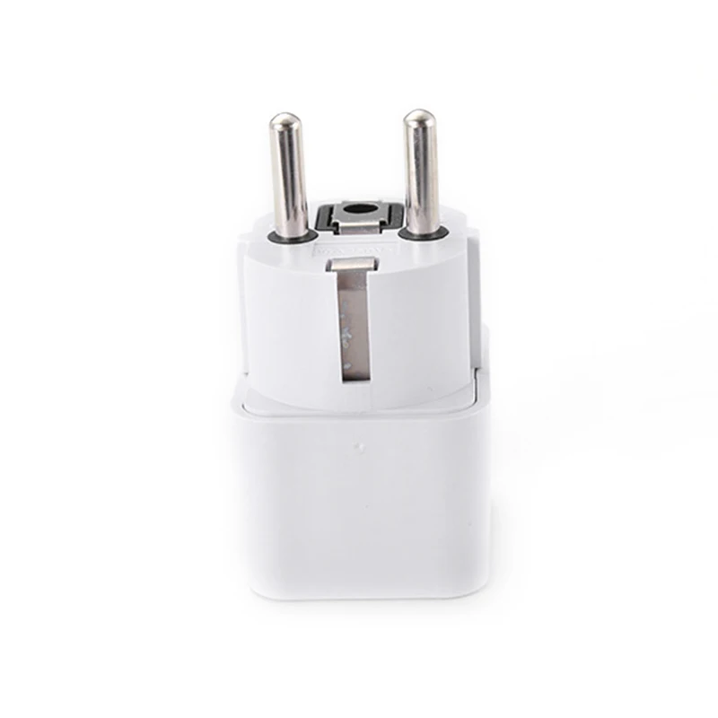 10A 800W Universal EU GER Plug Adapter European Germany Chinese Power Socket Conversion Converter Travel White Plug