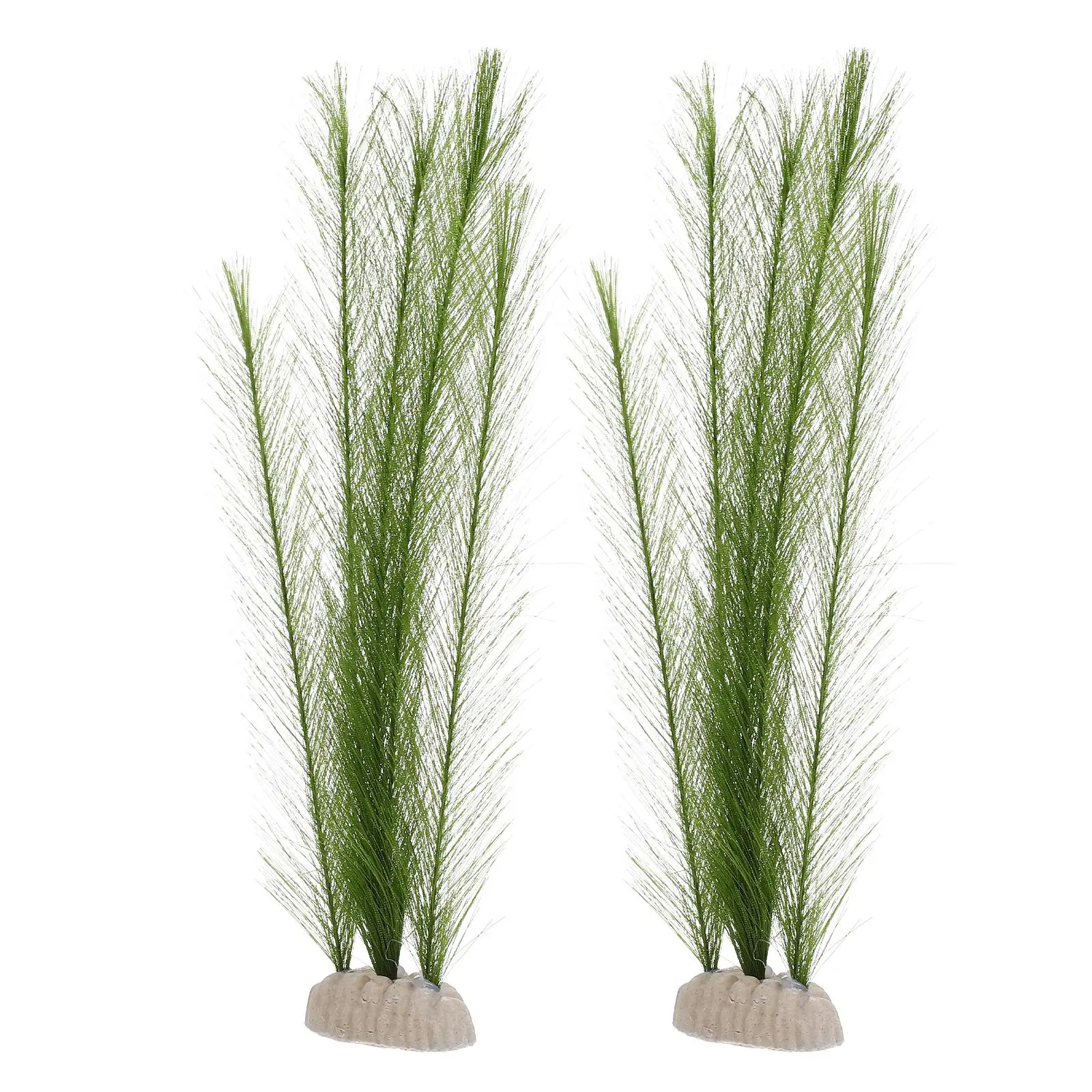 

2 Pcs Aquarium Plants Plastic Silk Plants for Aquarium Decorative Fish Tank Plastic Plant Home Office Pet Supplies