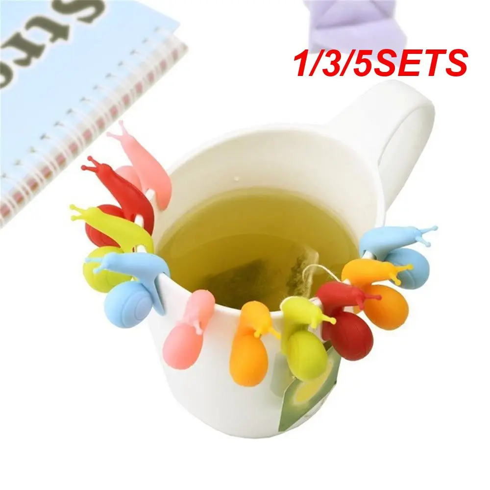 1/3/5SETS Tea Bag Holder Multi-purpose Convenient Lovely Popular Whimsical Highest Evaluation Snail-shaped Tea Bag Rack